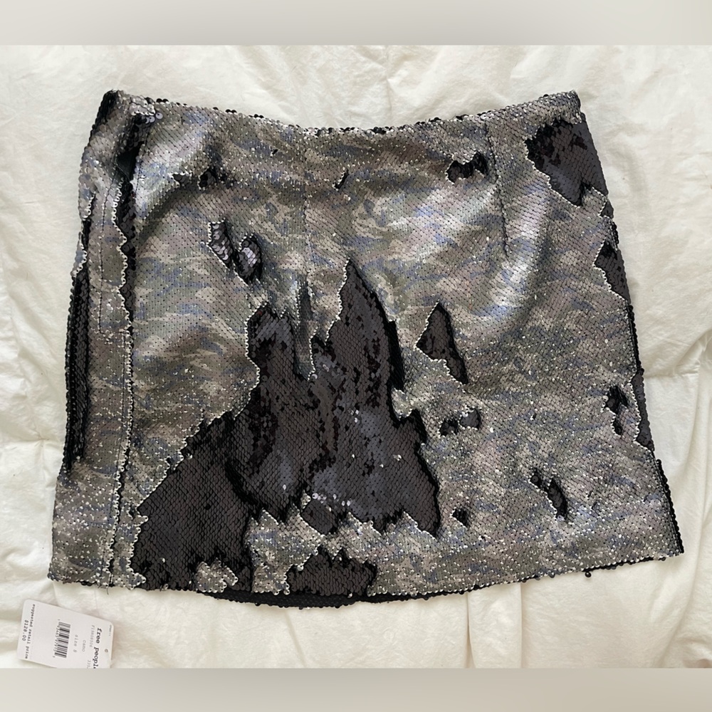 Free People Sequin Mini Skirt